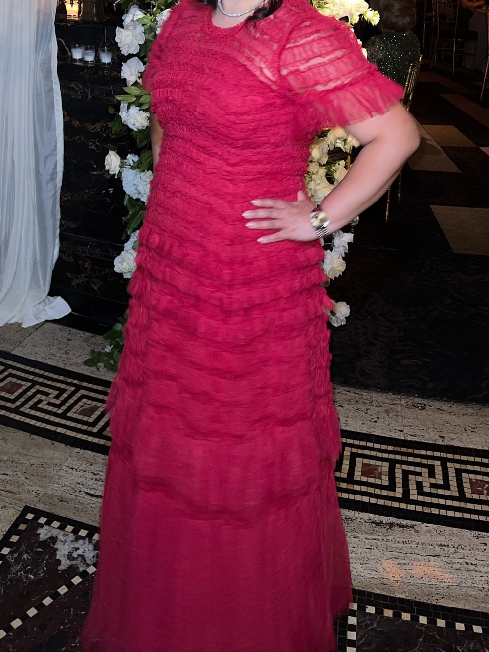 Needle & Thread Layered Ruffle Maxi Dress - Picture 2 of 3